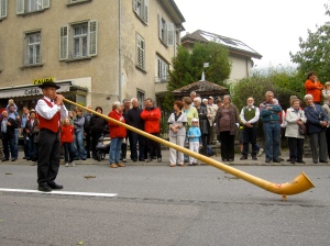 Alphorn players would "summon" the cows